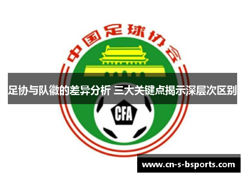 足协与队徽的差异分析 三大关键点揭示深层次区别