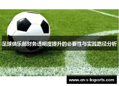 足球俱乐部财务透明度提升的必要性与实践路径分析